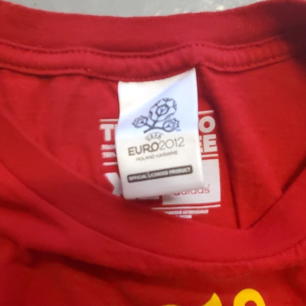 Spain 2012 adidas euro champions soccer t shirt - Picture 5 of 6